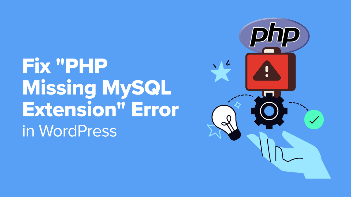 Stuck with the 'PHP Missing MySQL Extension' error on your WordPress site? @wpbeginner walks you through simple steps to fix it once and for all 🛠️💡. Say goodbye to website downtime! bit.ly/3yDN3Gf #WordPressTips #WebDevelopment