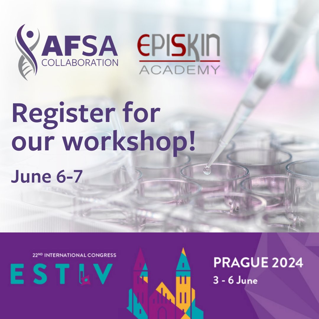 AFSAcollab's tweet image. Heading to the #ESTIV2024 Congress next week? Don&apos;t miss us our official post-congress #AFSAMasterClass + EPISKIN SA Academy workshop!

Register to secure your spot today: estiv.org/congress2024/p…