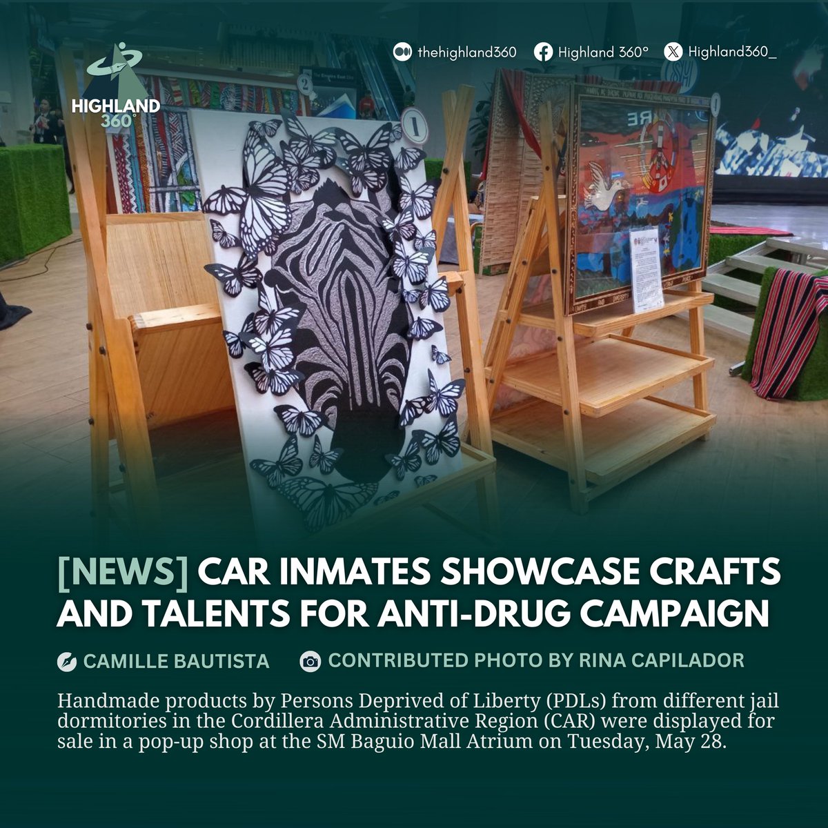 highland360_'s tweet photo. CAR'S ANTI-DRUG CAMPAIGN 

As part of the anti-drug campaign, the Bureau of Jail Management and Penology (BJMP-CAR) partnered with the Department of the Interior and Local Government (DILG) in launching the first regional “Buhay Ingatan Droga’y Ayawan” (BIDA) challenge

(1/2) https://t.co/AuRw4q8l8Z