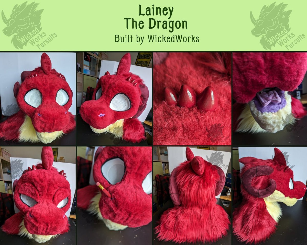 ❤️💛Lainey's Fursuit head💛❤️
More info to this cutie in the fullsuit post comments