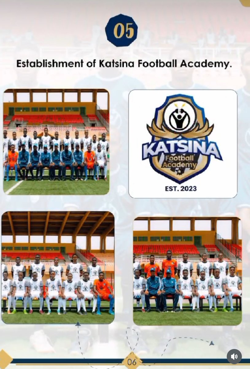 youvsyoultd's tweet photo. What an achievement!
Katsina Football Academy made the list of the Governor’s key project of the year🙏🏿🎉🙌🏿 Happy 1 year anniversary my Governor @dikko_radda
May you achieve more success during your tenure Insha Allah🙏🏿
@Social_Ustaxx @fatimatukr #dikko https://t.co/5UuhNzZ5gH