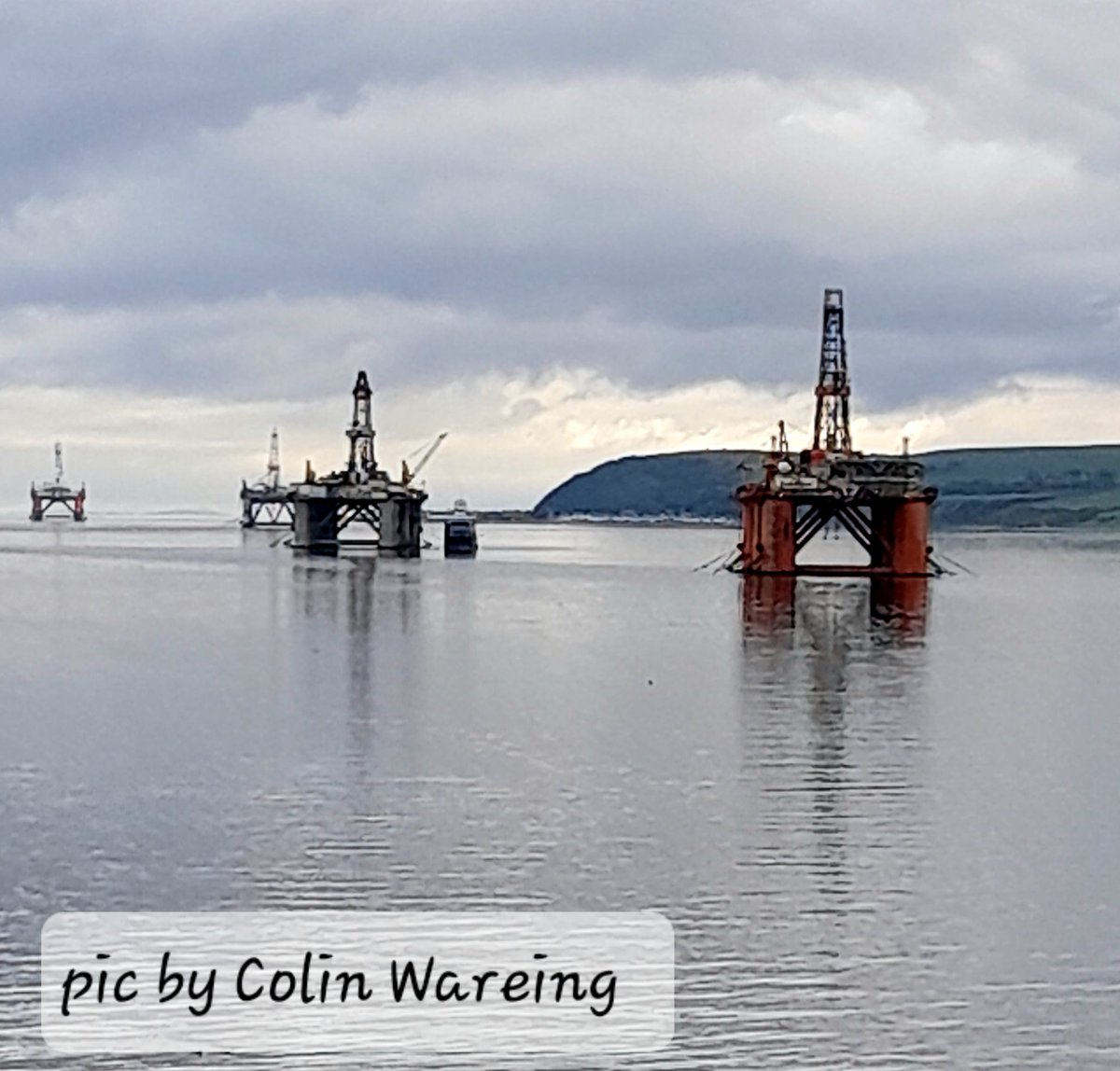 This mornings view from the mooring at Invergordon on board Queen Anne. @cunardline @TimesPictures @OPOTY #boatsthattweet @CRTBoating