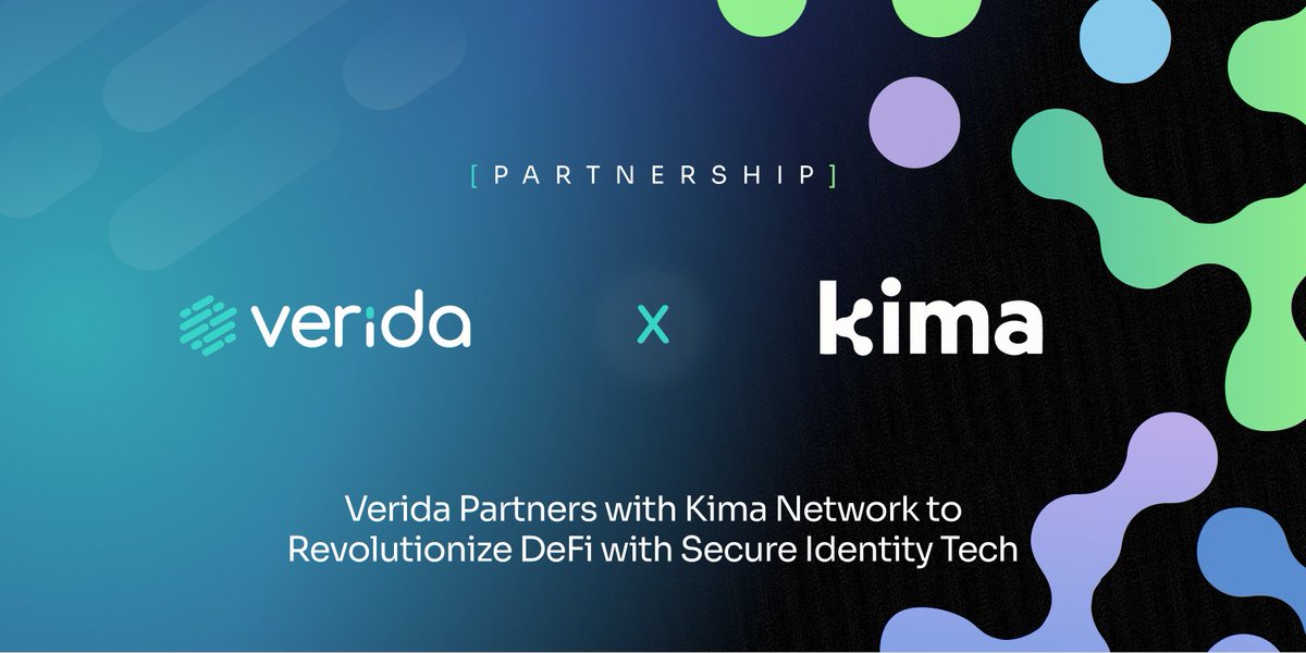 🚀 Exciting news!

Verida has partnered with <a href="/KimaNetwork/">Kima Network</a> to revolutionize #DeFi with secure identity tech. 🏦

This alliance aims to transform KYC/AML processes and unlock global expansion. 🌎

Dive deeper in this thread👇

1 of 7
