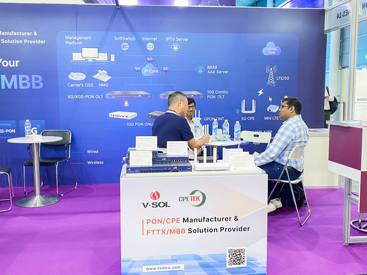 Today is the first day of CommunicAsia at Singapore, which runs until May 31st 📅. We look forward to seeing you there! 👀 Visit us at booth 4E1-14 📍 for an unforgettable experience! 
 #CommunicAsia  #Exhibition #VSOL #FTTX