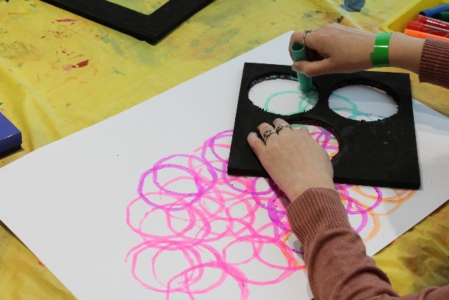 As part of @AD_Tanya_Sense's artistic vision 'This is My Art,' we're researching and developing new techniques in consultation with an artist from our online art club who has a visual impairment.  #ThisIsMyArt #AccessibleArt