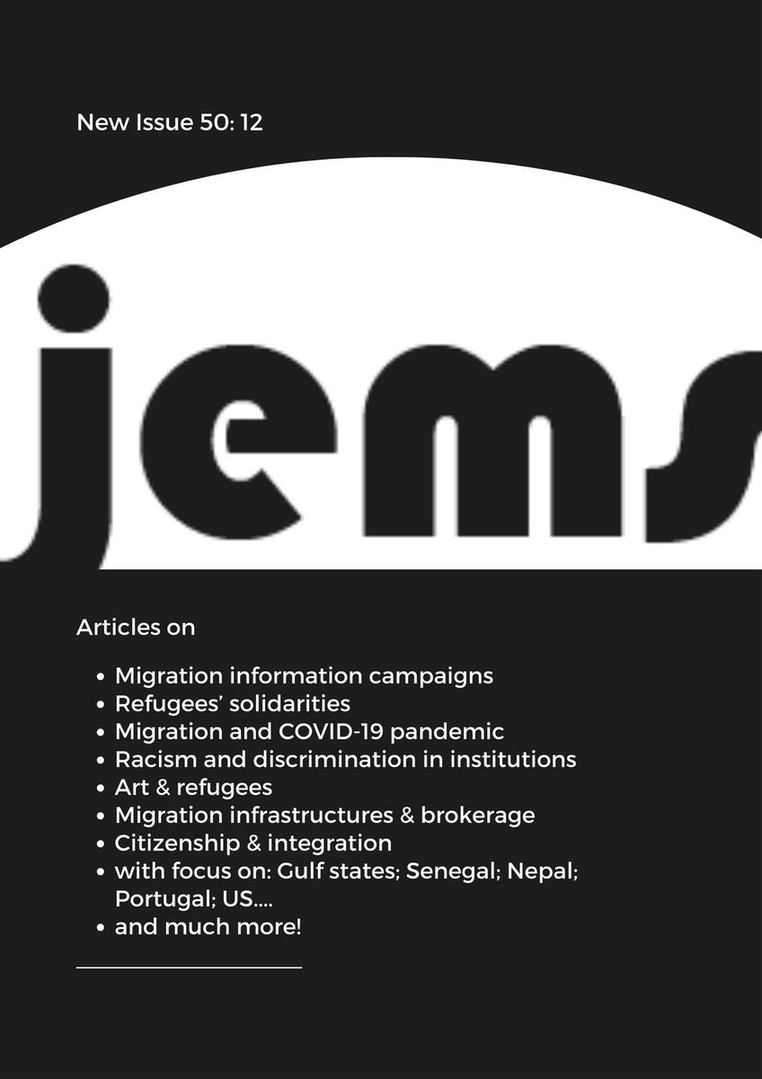 The new issue of JEMS is now out - 21 articles, many #OpenAccess tandfonline.com/toc/cjms20/50/…