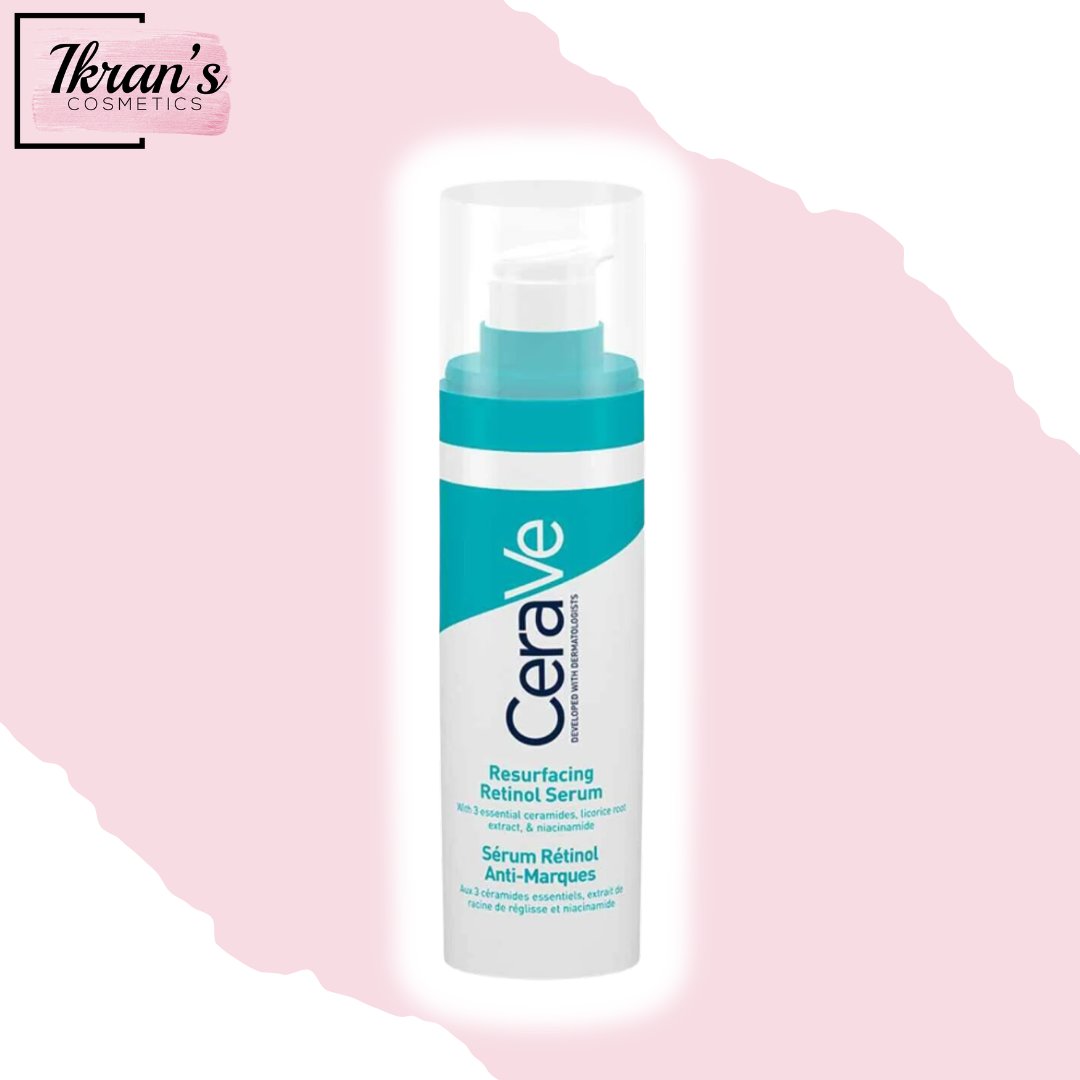 Glow with confidence using CeraVe's Resurfacing Retinol Serum! 🌟

This powerful yet gentle formula exfoliates, brightens, and protects your skin, making it perfect for sensitive skin. 😍

#ikranscosmetics #cerave #clearskin #glowup #skincare #beauty #kenya #nairobi #cosmetics