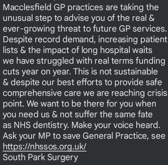 considereditsol's tweet photo. @DavidRutley @David_Cameron @Conservatives Did you see the plea for help every resident in your constituency received from Macclesfield GP. 

Sheer incompetence, failure and ignorance of what's happening on your governments watch and in your town. 

Embarrassing and concerning for young and old. You have failed us all. https://t.co/1VaAQnagWf