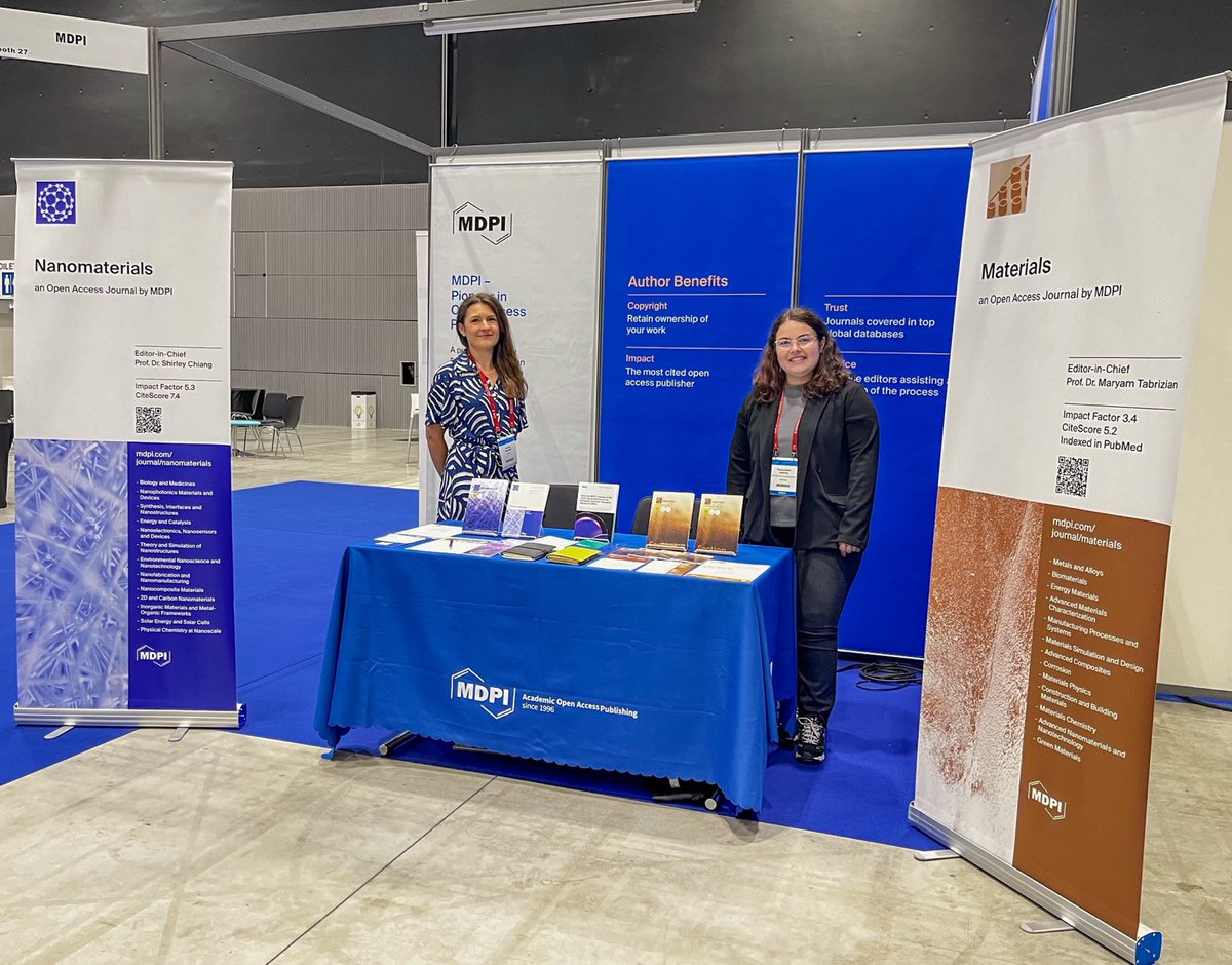 Currently attending the E-MRS Spring Meeting in Strasbourg with our sister journal Materials @Materials_mdpi. Visit our representatives at booth #27 in the exhibition hall. Stop by to discuss all things publishing and materials science!