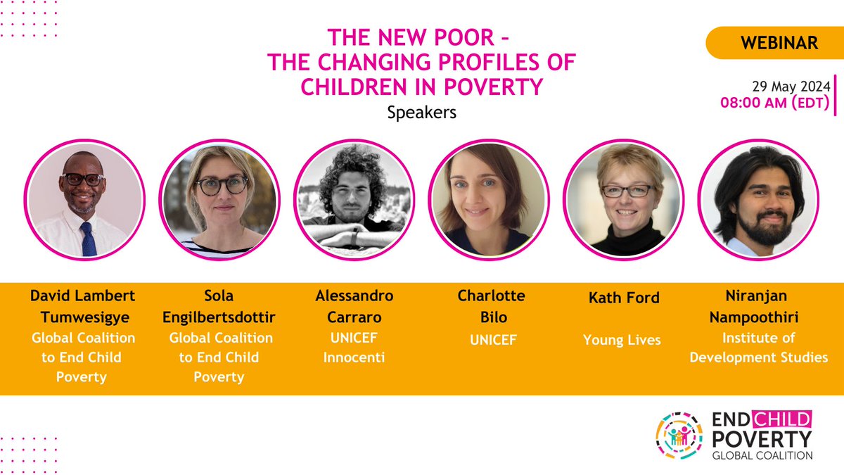 🌟 Join us today at 08:00 am EDT! 🌟 🔗 Register now: uni.cf/4bDRWgU Discover how crises impact children in poverty. From Bangladesh to Georgia and Uganda, we’ll explore research and solutions from different countries. More about the webinar: uni.cf/3ytuIvj