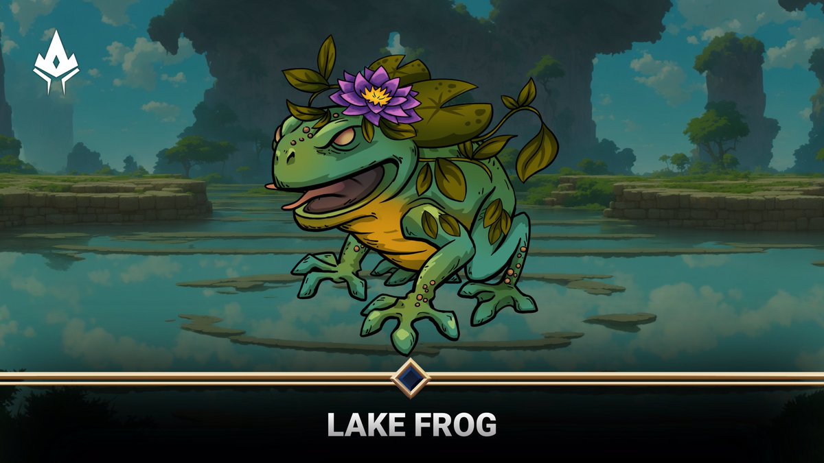 Watch out for the Lake Frog in #ShelterOfExiles! 🐸 

This treacherous creature isn't just dangerous in combat but also cunning

It leaves traps in its wake, ready to snare unsuspecting players. 
Step carefully, adventurers, or you might find yourself caught in its cleverly