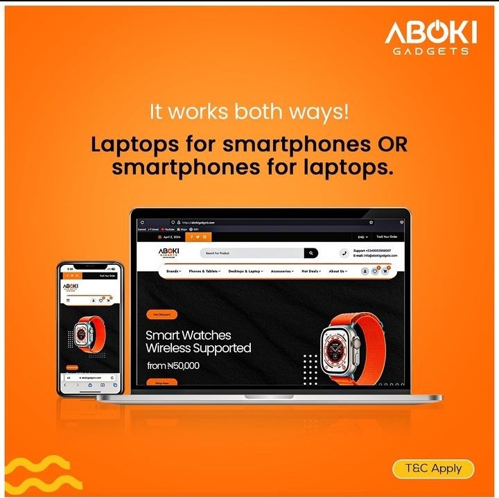 Did you know you can easily swap your laptop for a smartphone or vice versa with us @aboki_gadgets?

We assess the value of your current device and if it matches or exceeds the price of the new device you want, the swap is complete!