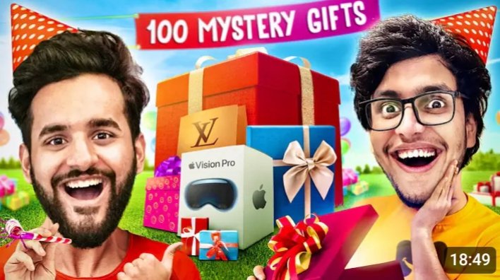 100 Mystery Gifts On His Birthday ft #TriggeredInsaan 🫂❤️ Check Out New Video On Fukra Insaan Channel ✨🫶🏻 🖇️ :- youtu.be/Yhyb5-JTfes?si… #AbhishekMalhan #FukraInsaan #PandaGang @AbhishekMalhan4