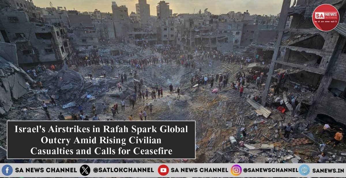 On the morning of 27th May 2024, Rafah, a city in Gaza was attacked by the Israeli Defence Force (IDF) in order to attack the leaders of Hamas Group. Two Hamas leaders were killed and civilians were also shot down. Read the news to know more: bit.ly/3UV1op8 #Israel