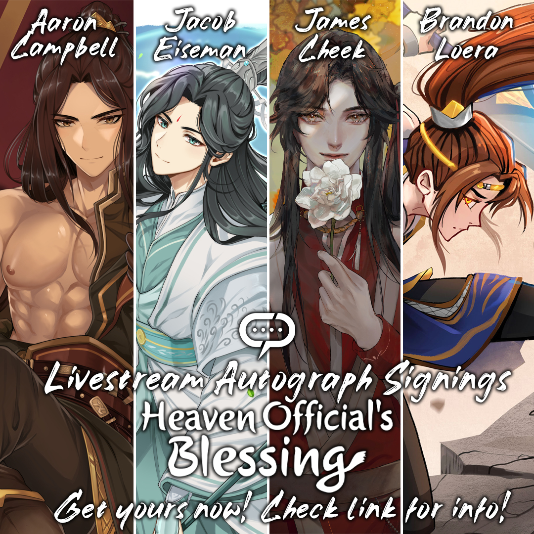 JacobEisemanVA's tweet image. "Wind! Take heed, to me!!" I will be in the #TGCF #Heavenofficialsblessing @StreamilyLive signing! LIVE! Exclusives will be available! This is your chance to get your exclusive #Windmaster Holo or #identityV #Matthias print! 🍃💙♟️

streamily.com/jacobeiseman
streamily.com/heaven-officia…