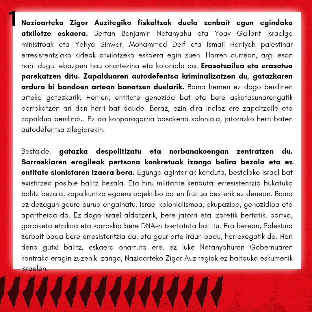 Palestinarekin's tweet photo. IRAKURKETA ⬇️ https://t.co/GjNIyidlEc