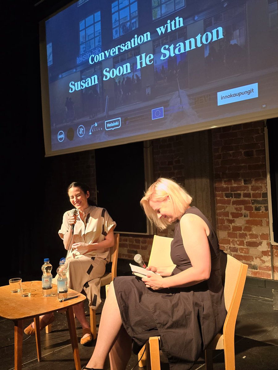 Successonista tunnettu käsikirjoittaja-tuottaja Susan Soon He Stanton käsikirjoittaja-showrunner Jemina Jokisalon haastattelussa Script Summitin aamussa Tekstin talolla❤️ Nyt on aika inspiroitua🌞