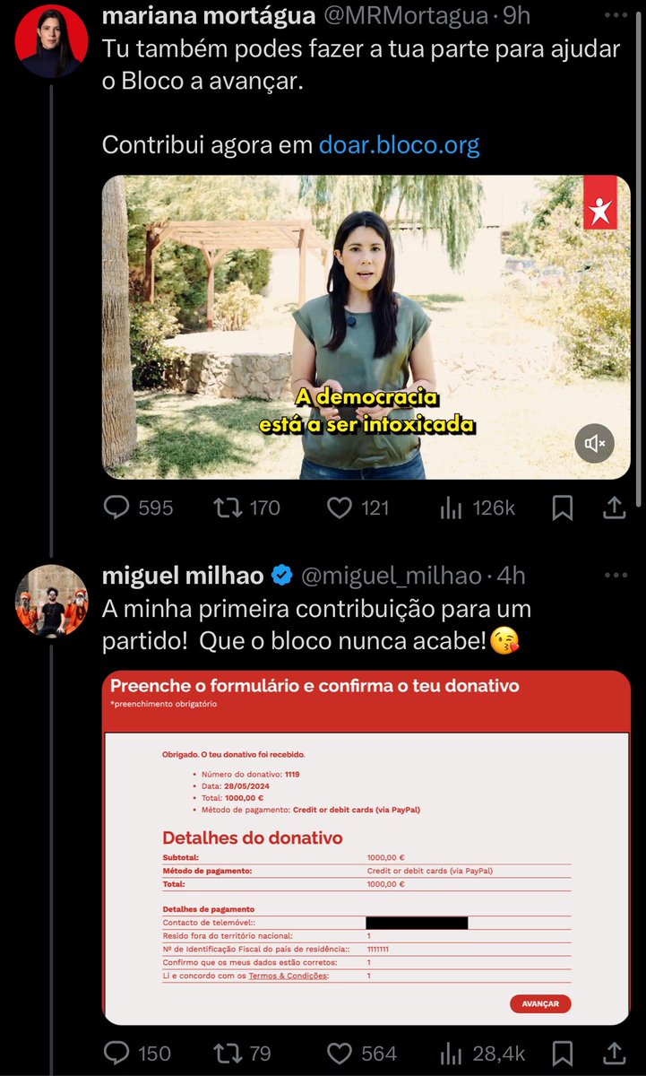 A partir de agora podemos afirmar que o BE é um partido financiado por milionários, certo?