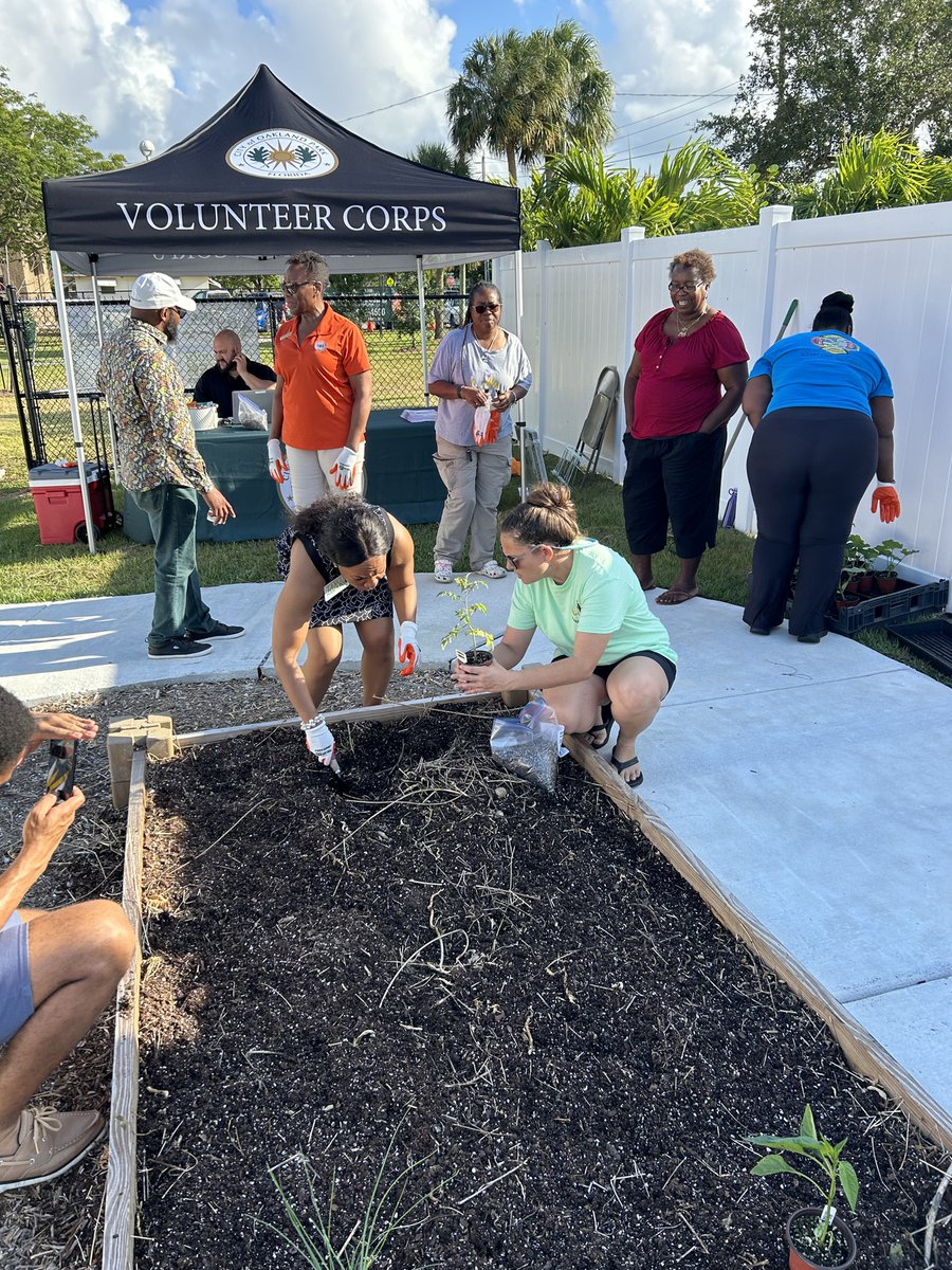 30 residents, Commissioners, and staff gathered for a neighborhood event hosted by Harlem McBride to celebrate the garden's opening.

#OaklandParkFL #CommunityGarden #UrbanGardening #NeighborhoodEvent #DrCarterGWoodsonPark