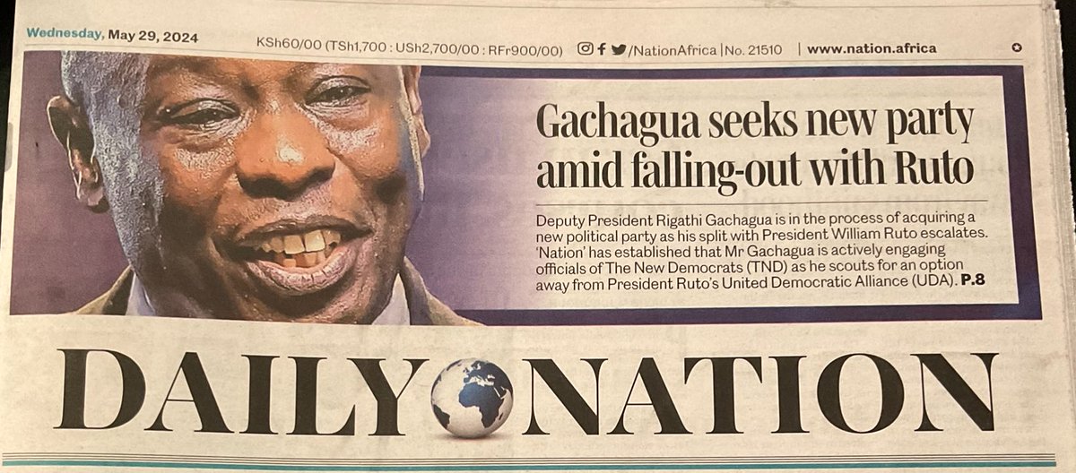 Deputy President Rigathi Gachagua was PA to President Uhuru Kenyatta. When you chart a different course from your Boss, you don’t abuse him or betray secrets you know of him. Riggy G broke every moral code & rule. He abused Uhuru everyday & told us he knew his weaknesses. He went