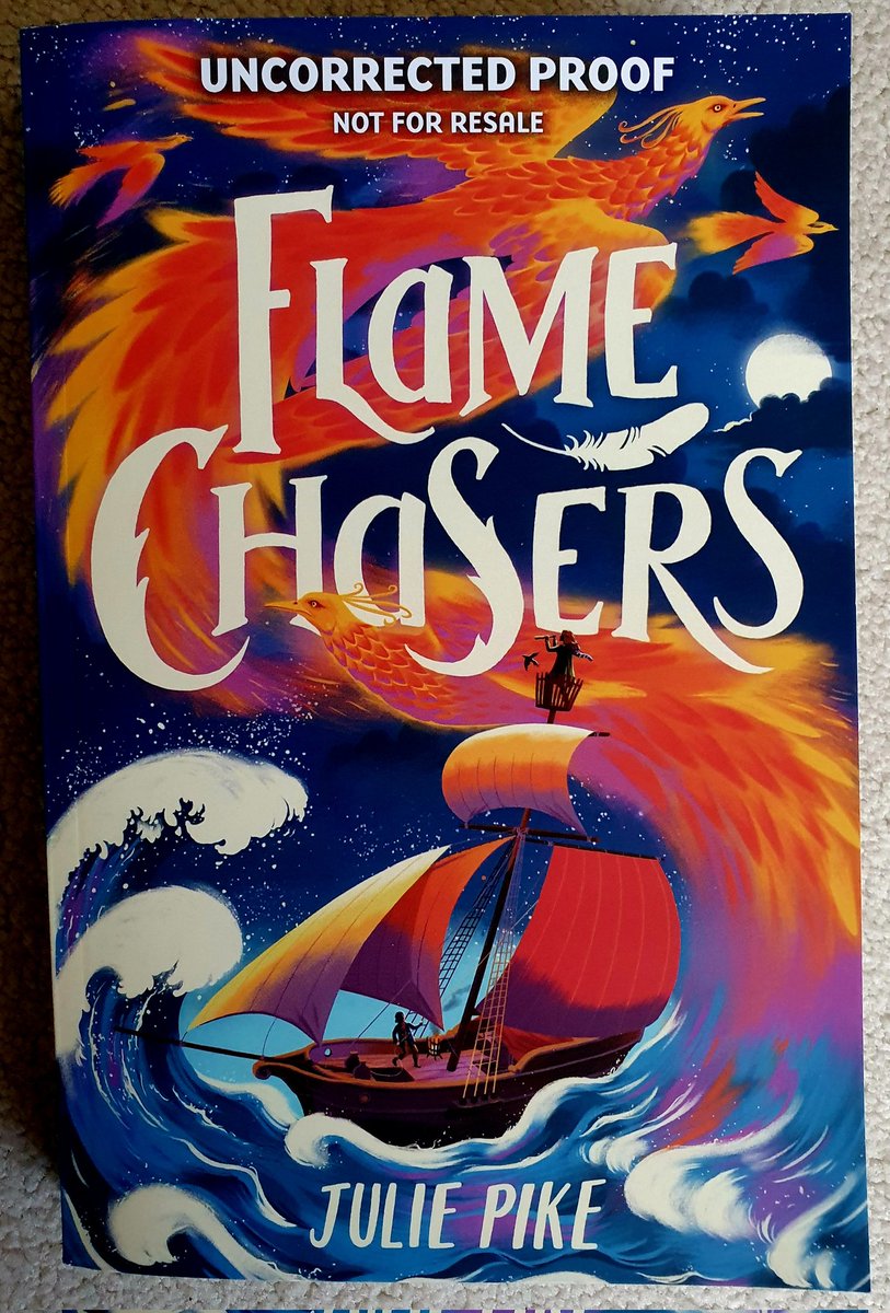 Flame Chasers by @juliepike is out next week (cover by @DoodlesByDavid and #BeckaMoor). Have been lucky enough to have an early read and it's superb. An energetic and fast-moving adventure full of whirlpools, volcanoes, magic and flamebirds. One for the Y5/6 bookshelves.