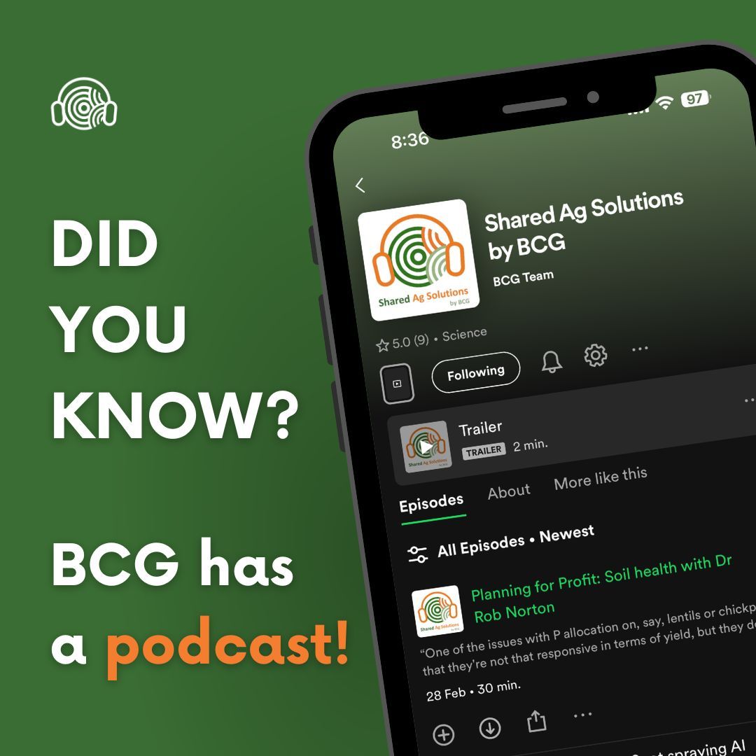 Check out our podcast, Shared Ag Solutions by BCG, and make sure to hit 'follow' to keep up with our NEW podcast season coming soon! #ausag #agchatoz #ruralpodcast