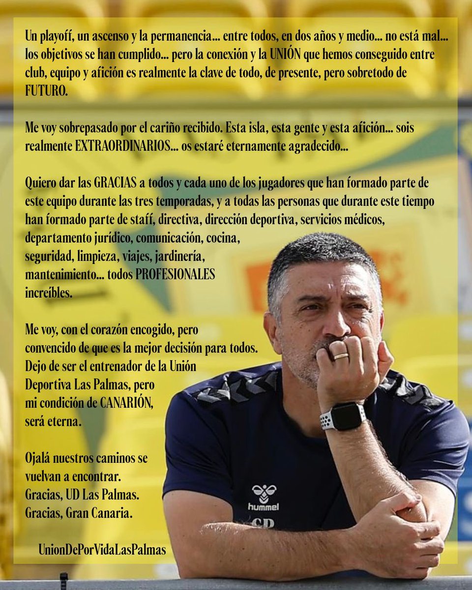 #UnionDePorVidaLasPalmas 💛💙<a href="/UDLP_Oficial/">UD Las Palmas</a>