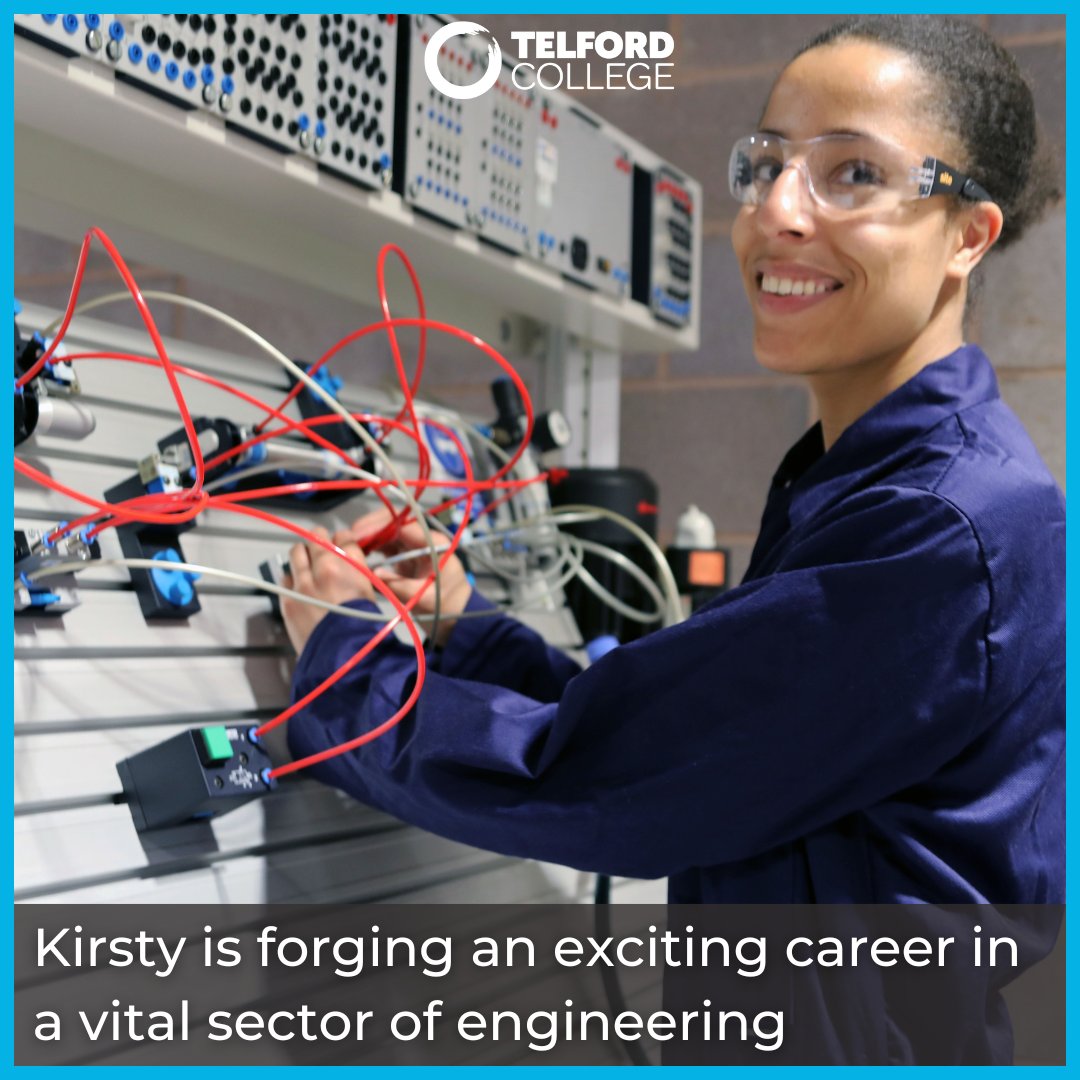 ⚙️ Engineering student Kirsty discussed what she likes about engineering, her role on the student council, and the remarkable career path she has lined up 👇 telfordcollege.ac.uk/news/engineeri…