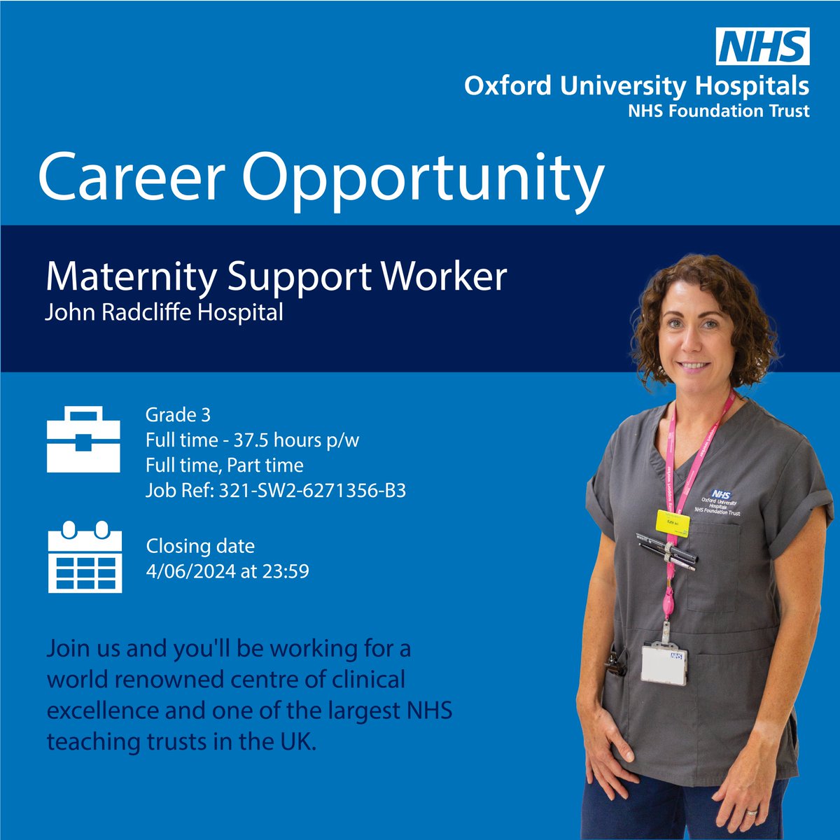 Maternity support workers are central to quality care and information provision working alongside midwives and the wider professional teams to achieve excellence in maternity care. #OxfordJobs  #MSW @OUHospitals @OUHNMAHPCareers  tinyurl.com/2p8yss5z