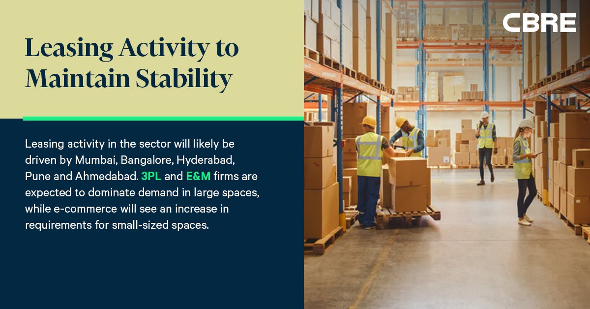 CBRE_India's tweet image. Metro cities like Mumbai and Bangalore are becoming increasingly critical for the growth of the I&amp;amp;L sector. As new-age facilities with advanced safety become the norm, the industry is gearing up for a year of innovation and development.

#CBREIndia #MetroCities #LogisticsIndustry