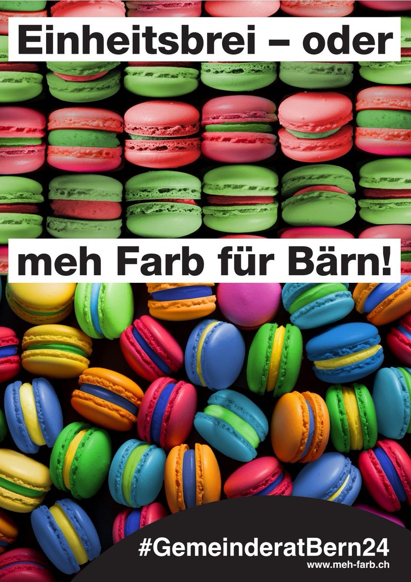 Meh Farb für Bärn! Mit @bwertli
Alle Infos auf meh-farb.ch
#MehFarb #WahlenBern24 #GemeinderatBern24