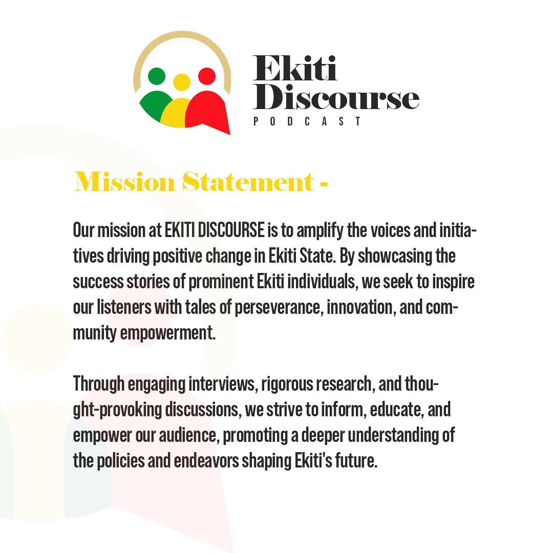 Join us on an exciting journey as we highlight the people, stories, and experiences that define Ekiti. Whether you are a resident, a member of the diaspora, or simply interested in learning more about our state,