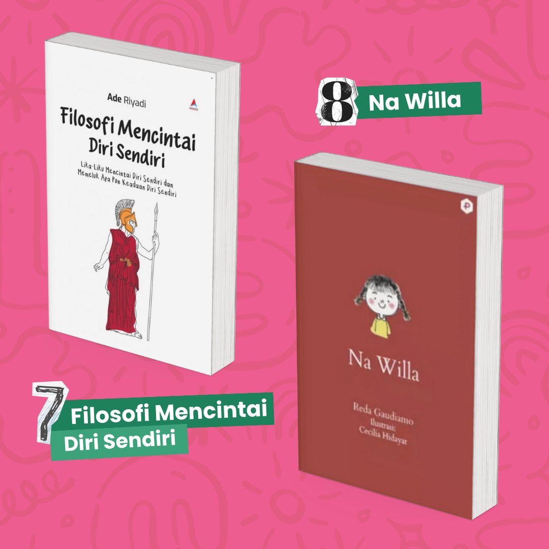 dudukbaca's tweet photo. Nextβ¦
Cek ombak dulu, siapa yang udah baca buku-buku ini??ππ»
Dari 10 buku ini, Dubi mau tahu dong kutipan/cerita apa yang membekas di hati #bacawan? Coba tulis biar #bacawan lain tahuπ
Bagi #bacawan yang belum pernah baca buku-buku ini, boleh banget masukin di reading listπ https://t.co/WCK1OXRGjr