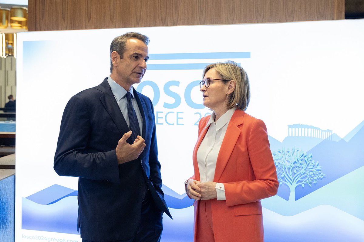 Thank you @kmitsotakis for your strong support for advancing #CapitalMarketsUnion, including direct supervision, and #BankingUnion - key projects to create a single market for financial services. Great also to hear about all the work Greece is doing on climate action.