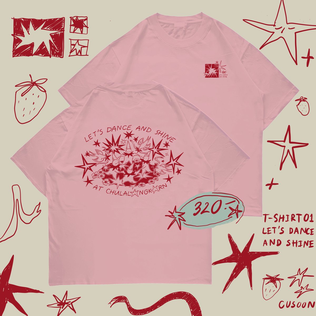 CUsoonOfficial's tweet photo. (02) มาในสีเบจและสีชมพูวินเทจ มี2ลายให้เลือก
1 Let’s dance and shine🧚🏻‍♀️
2 Picking up your star and shine⭐️
ใส่สบาย ด้วยผ้าcotton 100% 🍃 
First date นี้อย่าลืมชวนเพื่อนๆมาซื้อใส่กัน
มีโปรโมชั่นให้สำหรับทุกคนเลย💖

#cu108 #จุฬา108 #cufirstdate #chulafirstdate #cufirstdate108 #dek67 https://t.co/WmLMAcDHiw