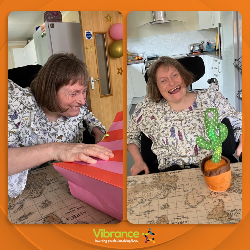 There's been lots of Birthday's recently around the Vibrance projects. 🎉

Here are some amazing pictures of a lovely service user from our Parkstone project, celebrating with her family and enjoying her lovely gifts and delicious cake. 🎂 

#Birthday #AdultCare