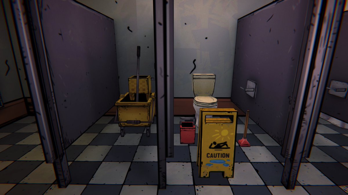 coding_spirit_'s tweet photo. 🚽Toilets are almost ready for use.  ⚠️Caution: the floor is still wet.  #MadeWithUnity https://t.co/EEPHWHP1rk