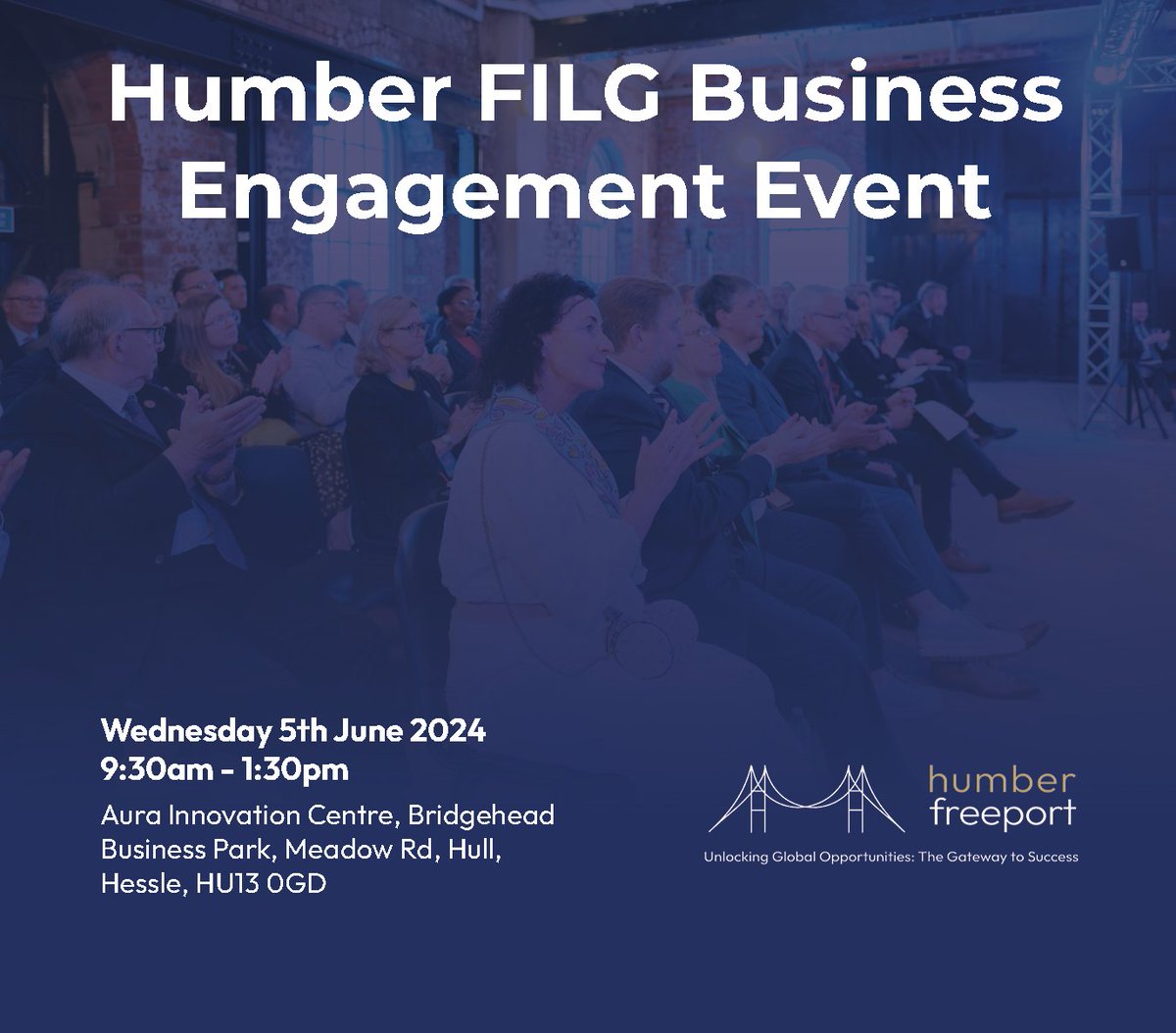 It's almost time for <a href="/BizWeekHumber/">Humber Business Week</a>! ⏰

Next week we're hosting a business engagement event focused on innovation ... and we need your help!

📅 Wednesday 5th June
⏰ 9:30am to 1:30pm
📍 Aura Innovation Centre, Hessle, HU13 0GD

Register: bit.ly/3woUTCW

#HumberFreeport