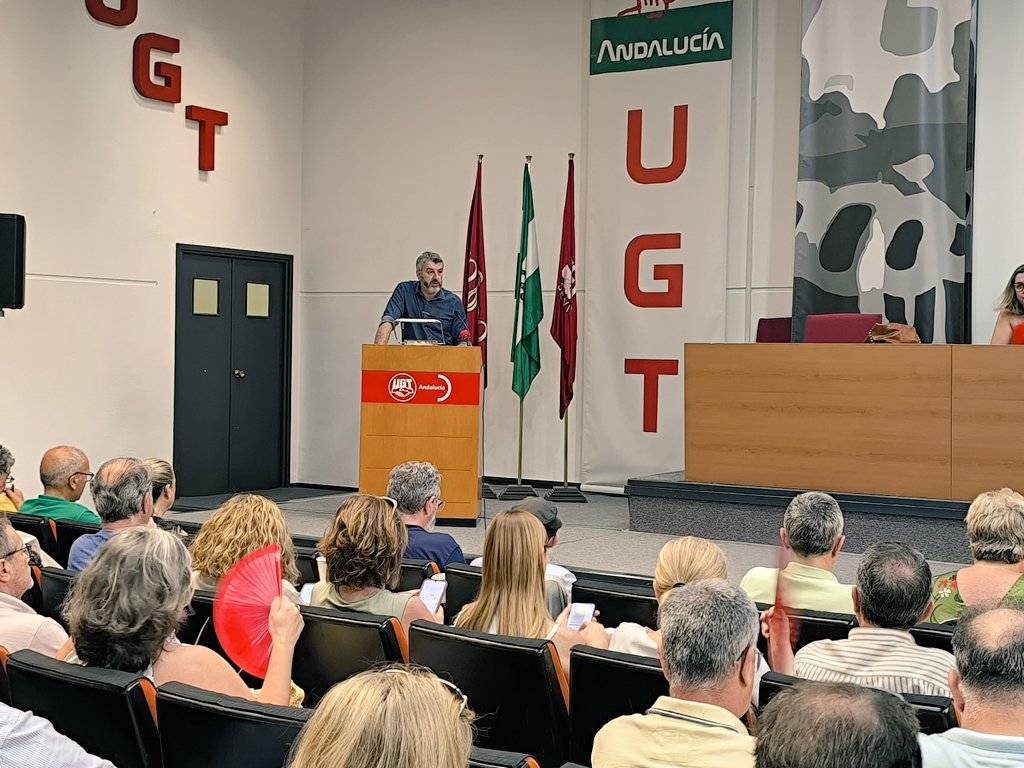 🗣️ @SG_UGTAndalucia Abogamos por una reforma fiscal integral que eleve la presión hasta los estándares europeos a través de un aumento de la progresividad del sistema, elevando los impuestos directos de forma que se grave más a los que más tienen #Comite