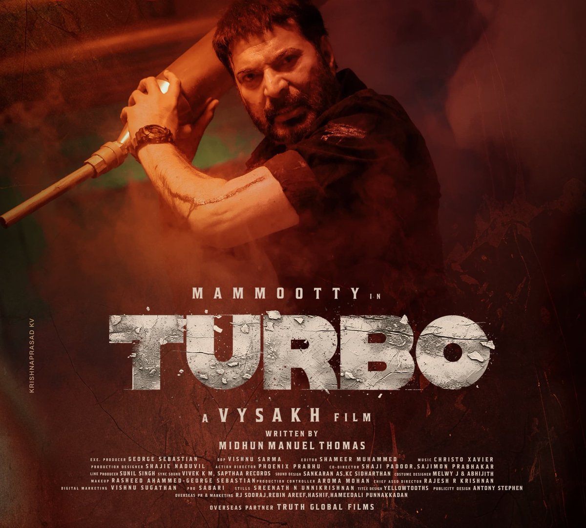 #Mammootty 's #Turbo raked around 2.01 crs+ on its Day 6,First Tuesday..👏🏻🔥🔥 6 days Kerala Gross Collection - ₹22.42 Crs..👌🏻 Turbo has a SUPERB Hold Despite HEAVY RAIN & other CLASHES...