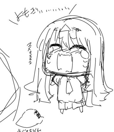 謎服よもさんと歯ぐきスライムに泣かされてよもさんに助けを求める夢芽さん 