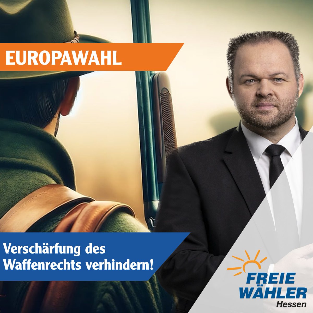 Wir setzen auf die Eigenverantwortung der Bürger, die legal #Waffen besitzen. Wir halten das scharfe deutsche #Waffenrecht für ausreichend. Mehr muss jedoch gegen den illegalen Waffenbesitz getan werden.
#FreieWähler #Europawahl #Europawahl2024 #Jagd #Jäger #Schützen #Europa #EU