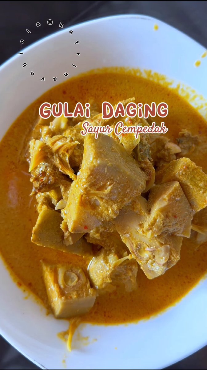 Makanan berat dengan cita rasa Minang kali ini bisa jadi salah satu menu hidangan untuk asupan di akhir pekan. Kuah yang kental dengan bumbu yang beragam, bikin makan jadi tambah nikmat. Bikin yuk!

RESEP MASAKAN RUMAHAN - GULAI DAGING SAYUR CEMPEDAK

— a thread —