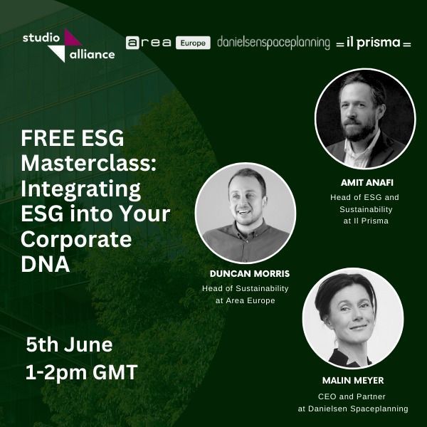 StudioAlliance_'s tweet photo. You don’t want to miss this 🙌

Mark your calendars for our free masterclass on June 5th, where our members will share their valuable ESG expertise.

Register here!

https://t.co/RoOjHhRbg9 

#webinar #masterclass #ESG https://t.co/puRum7SBNR