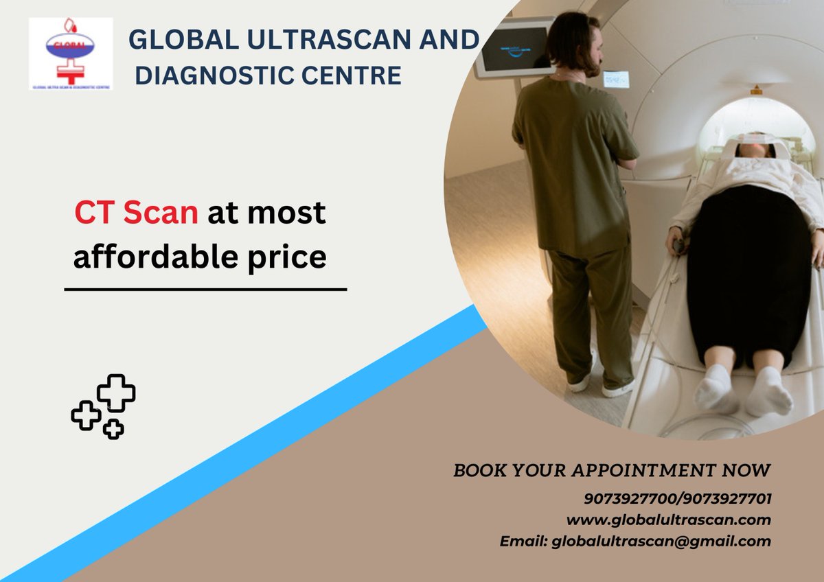 BEST DIAGNOSTIC CENTRE ALSO AVALIABLE HEALTH CHECKUP
#Global Ultrascan & Diagnostic Centre
Call us for appoinment :
9073927700 / 9073927701
#Global#globalultrascan#CTscan#bestvalue#abdomenpain#CTBrain#abdomencyst#kneejoints#contrast#planct