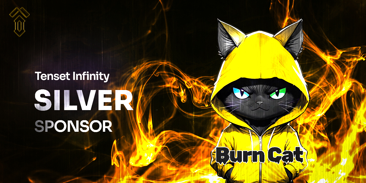 Redacted_TenseT's tweet image. Tenset Infinity ♾ hits a new milestone with 70th airdrop and SILVER sponsor @4BurnCat 🎁

New memecoin on @4catamoto, launching May 30th, aiming to buyback and burn over 90% of their supply 🔥

Stake #10SET to receive $BCAT + other tokens! 🎉

Read: tenset.io/en/news/burnca…