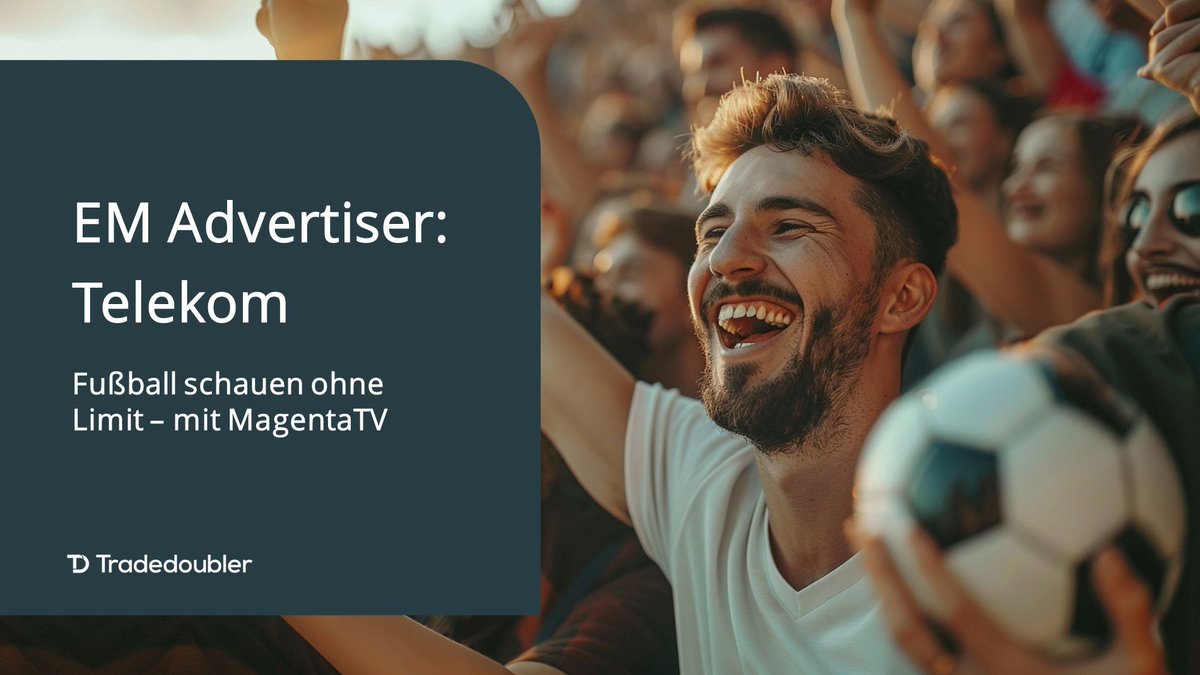 Fußball schauen ohne Limit mit Telekom und MagentaTV 🤩 Wir zeigen euch, was ihr als Publisher pünktlich zur EM über das Telekom Affiliate Programm wissen müsst: buff.ly/3R48QwV 
#Tradedoubler #connectandgrow #AffiliateMarketing #PerformanceMarketing #EURO2024