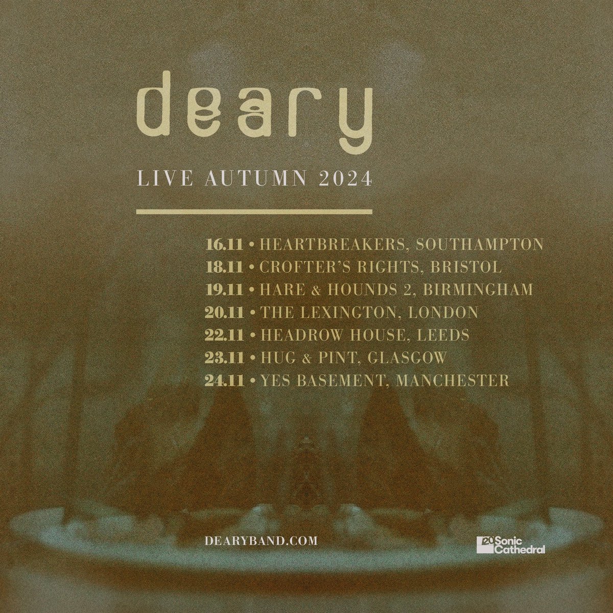 We’re delighted to announce our first ever headline UK tour in November, with our first visits to Southampton, Bristol, Birmingham, Manchester and Glasgow. Stopping off in Leeds again for good measure…