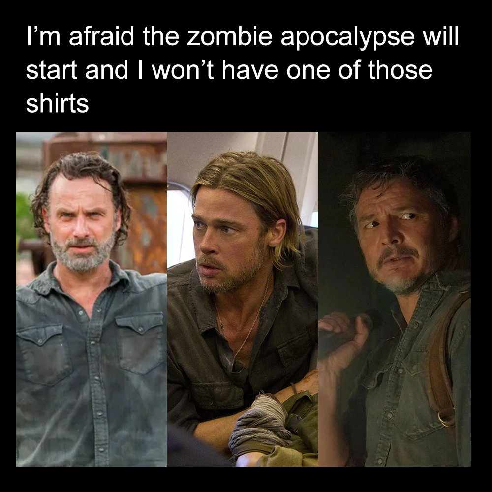 *Spoiler Alert* - the shirt is the key to survival 🧟‍♀️👕