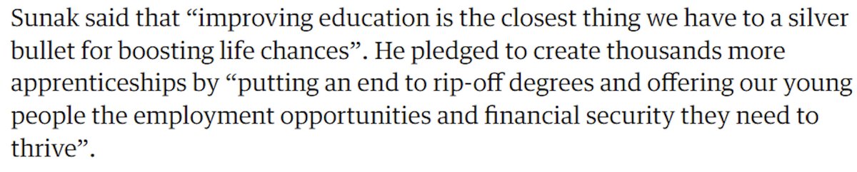 Rishi, your Government has spent the last 14 years doing the very opposite of 'improving education' - underfunding schools and colleges, driving down wages and overseeing record levels of child poverty.
#InvestInEducation #VoteEducation